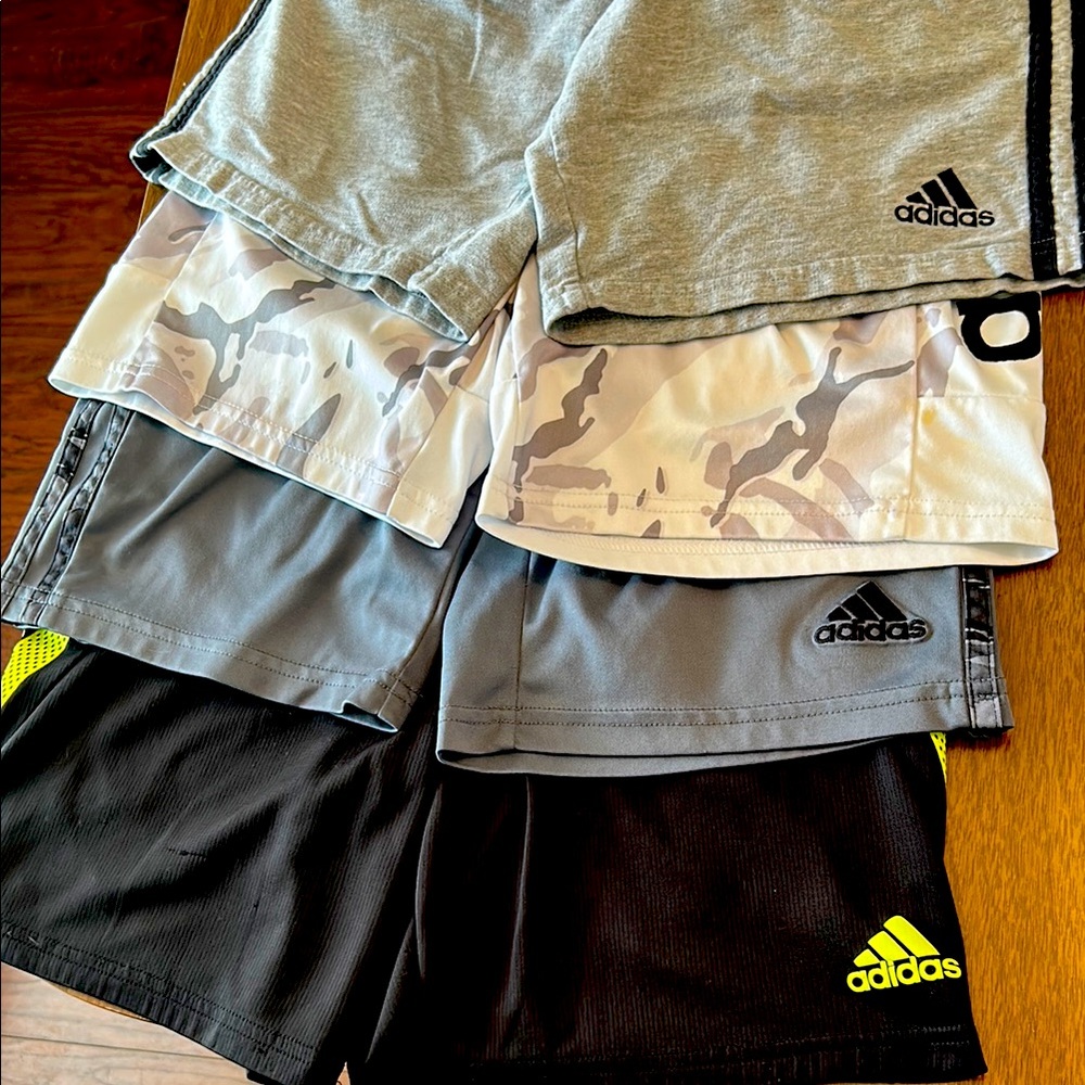 Bundle of 4 pairs Adidas size Boys 10/12 Medium shorts